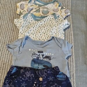 Boys 6 to 9 month Onesie set of 3